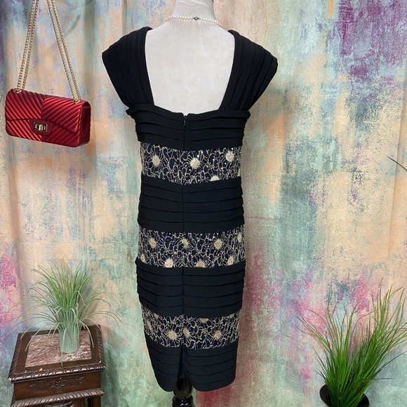 📌R & M Richards The Little Black Dress w/ Lace - Picture 2 of 15